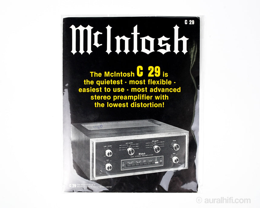 Vintage McIntosh Advert // C 29 / Good Plus