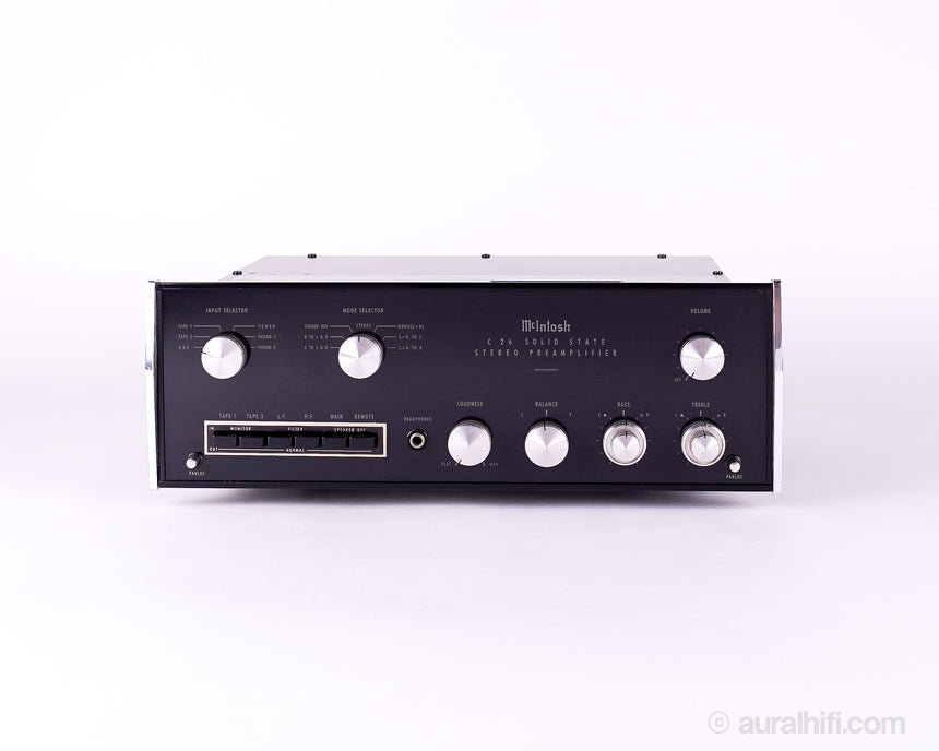 Vintage McIntosh C26 // Solid-State Preamplifier / Restored / New Glass