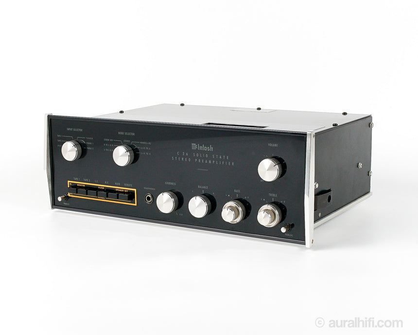 Vintage McIntosh C26 // Solid-State Preamplifier / New Glass / Restored