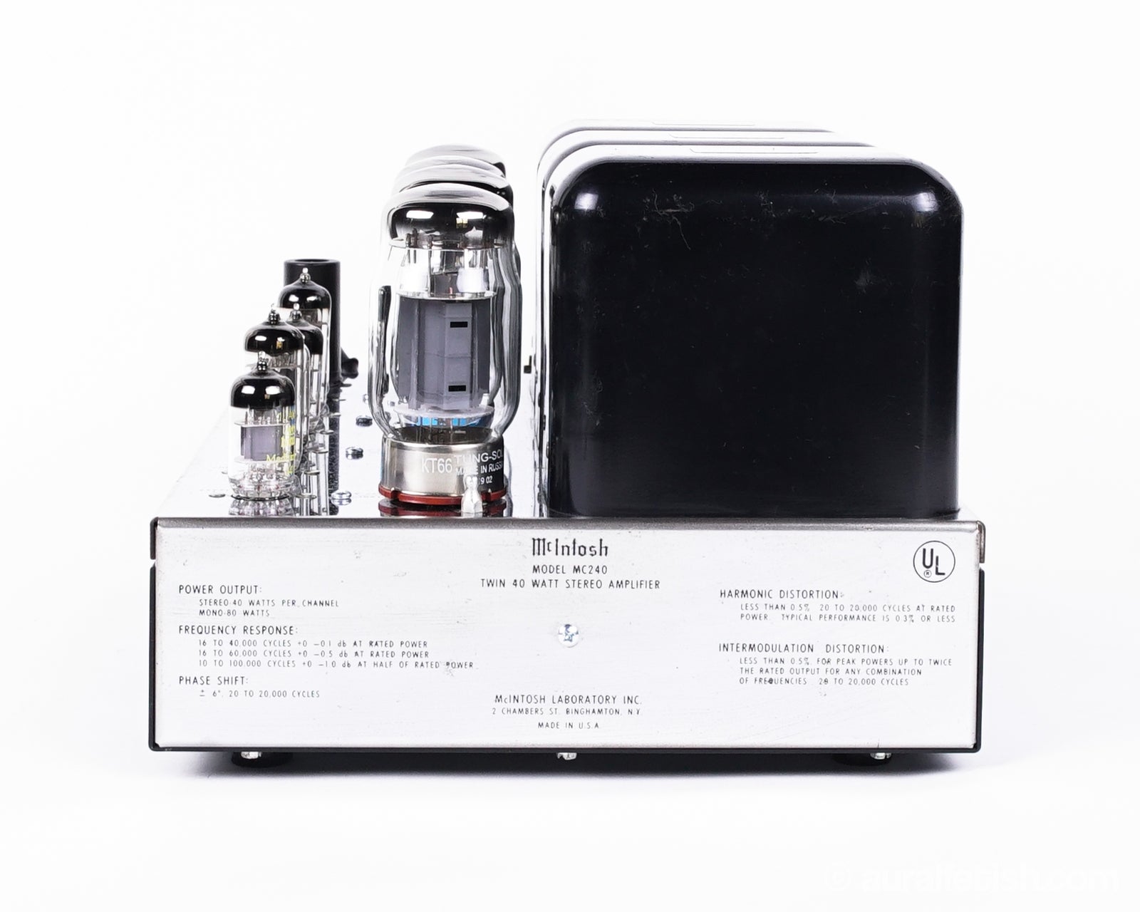 Vintage Mcintosh MC240 // Stereo Tube Amplifier / Full Recap AURAL HiFi
