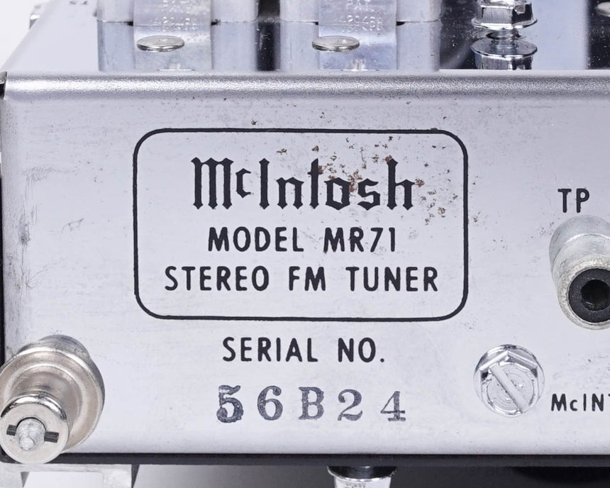 Vintage McIntosh MR71 // FM Stereo Tube Tuner / Super Clean / Mac Tubes