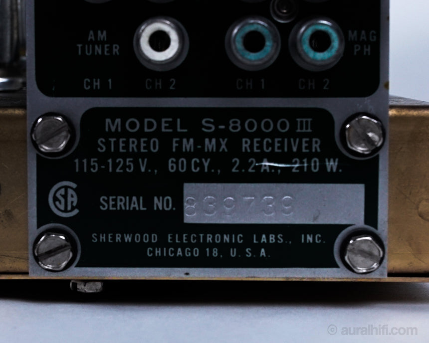 Vintage Sherwood S-8000III // Tube Receiver